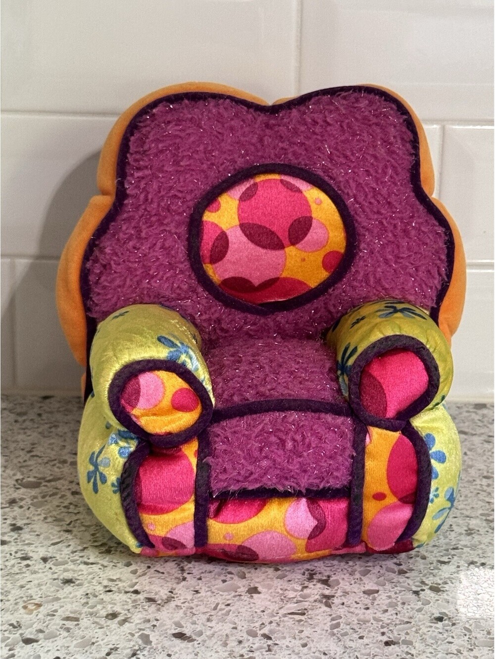 GROOVY GIRLS plush armchair 2001 one-seater sofa Manhattan Toy funky accessory